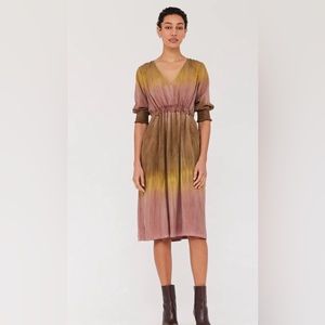 Raquel Allegra Sueded Tencel dress in honey NWT